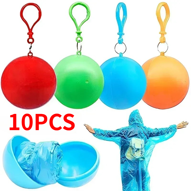 10PCS Colorful Mini Portable R - Emergency Poncho Rain ulasan dan harga