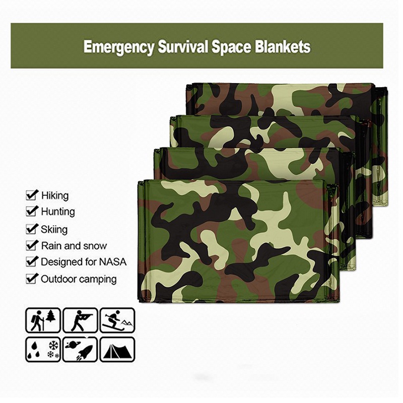 1pcs Emergency Thermal Blanket - Emergency Poncho Rain ulasan dan harga