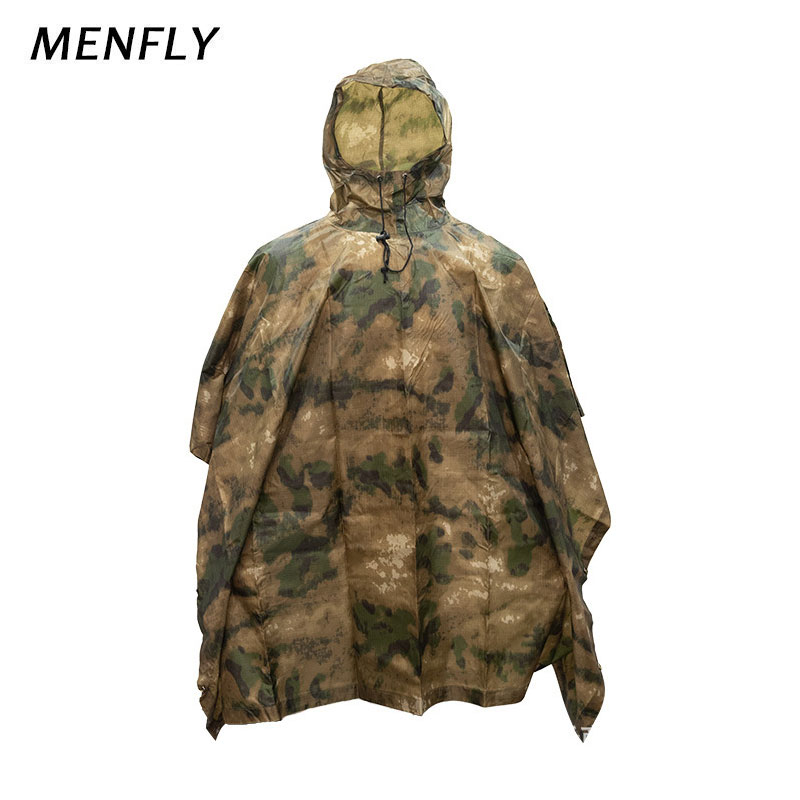 MENFLY ATFG Moss Camouflage Ta - Emergency Poncho Rain ulasan dan harga