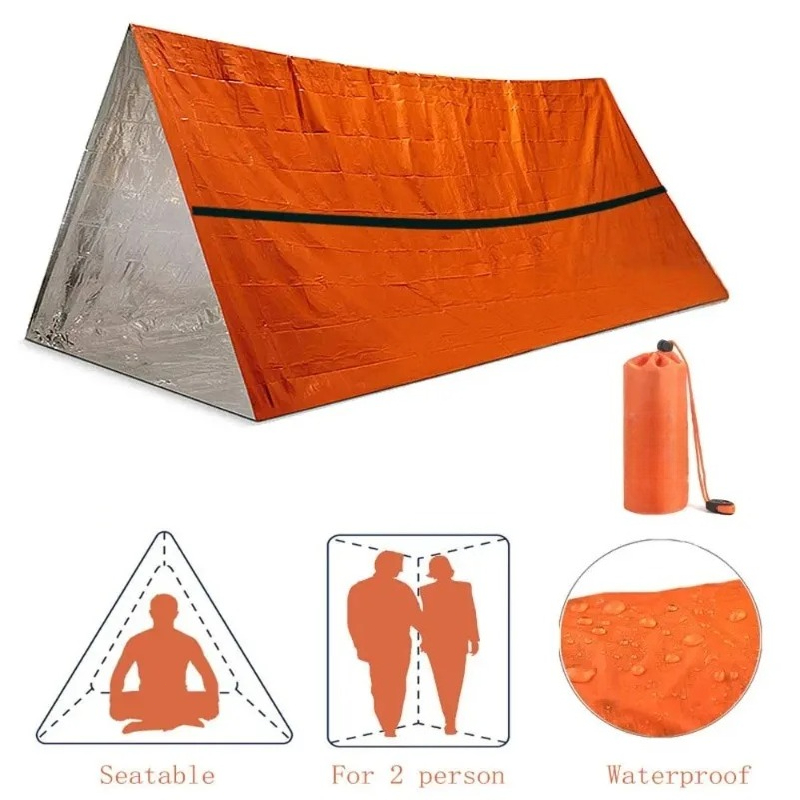 2 Person Emergency Shelter Sur - Emergency Mylar Tent ulasan dan harga