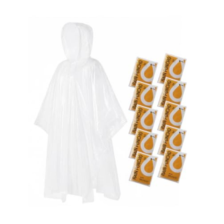 Disposable Rain Ponchos for Ad - Emergency Poncho Rain ulasan dan harga
