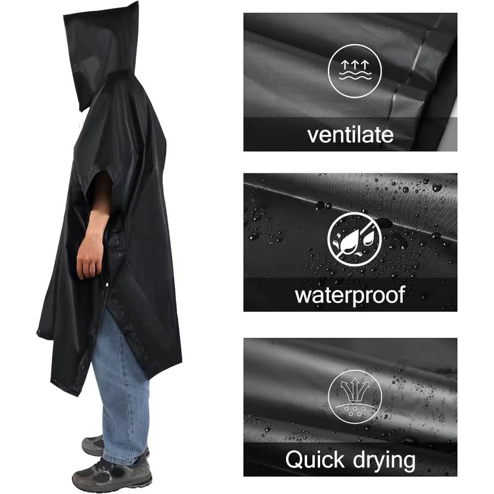 3 in 1 Waterproof Rain Poncho  - Emergency Poncho Rain ulasan dan harga