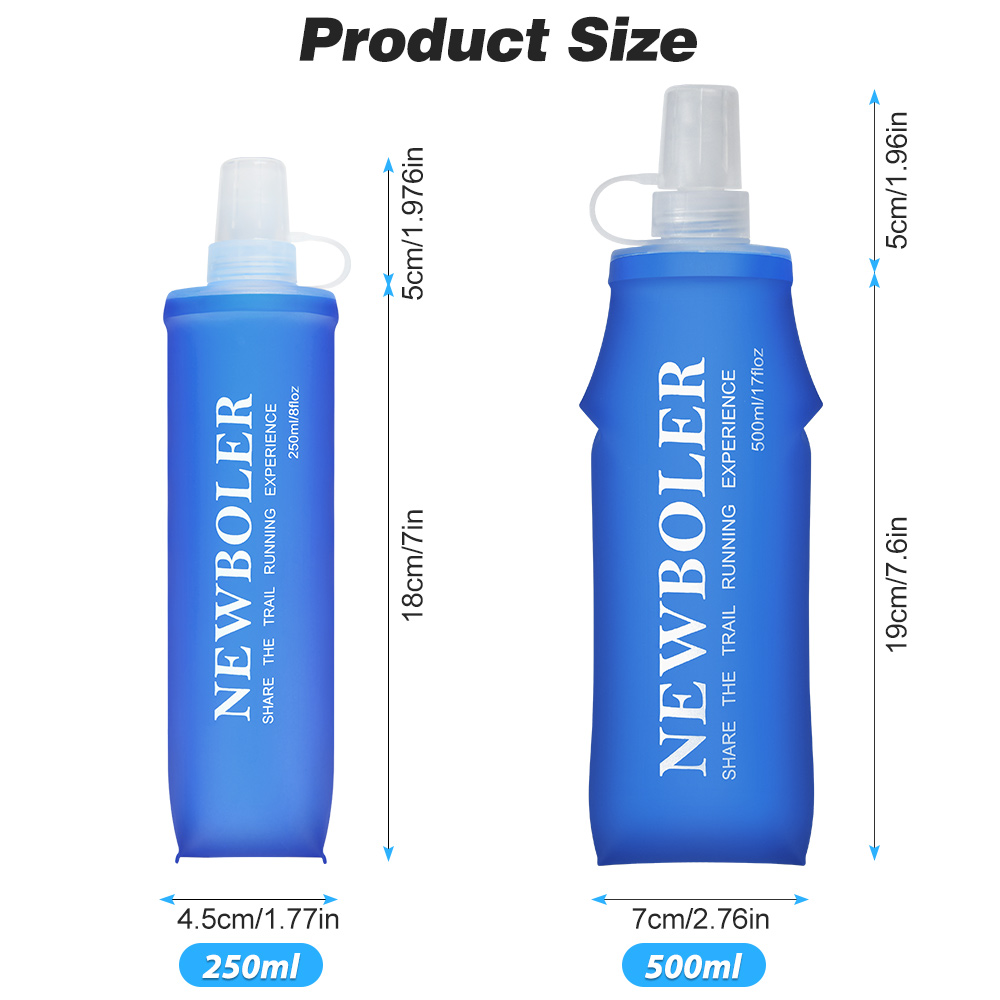 NEWBOLER 150ml 250ml 500ml Wat - Water Bag Collapsible ulasan dan harga