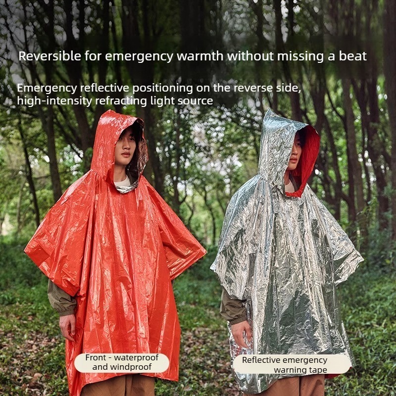 1-10PCS Emergency Rain Poncho  - Emergency Poncho Rain ulasan dan harga